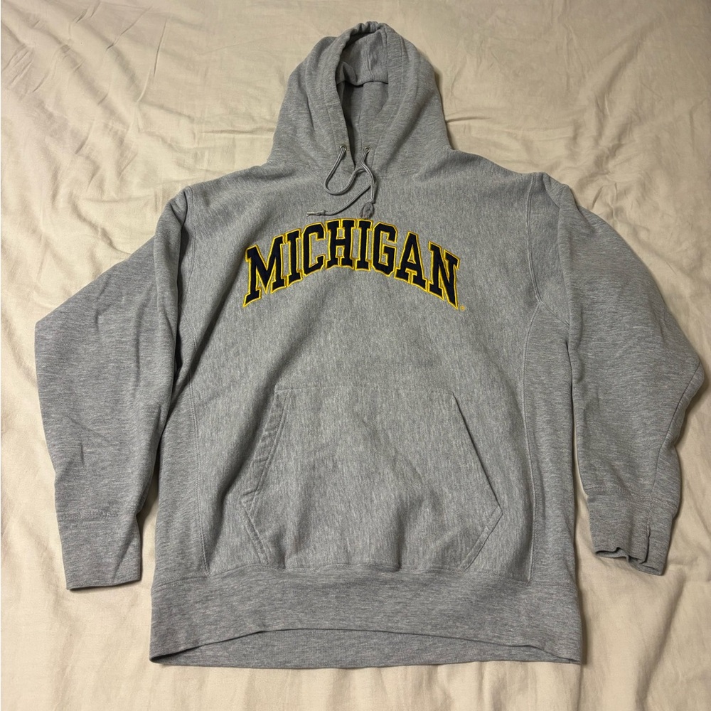 Grey Michigan University Hoodie